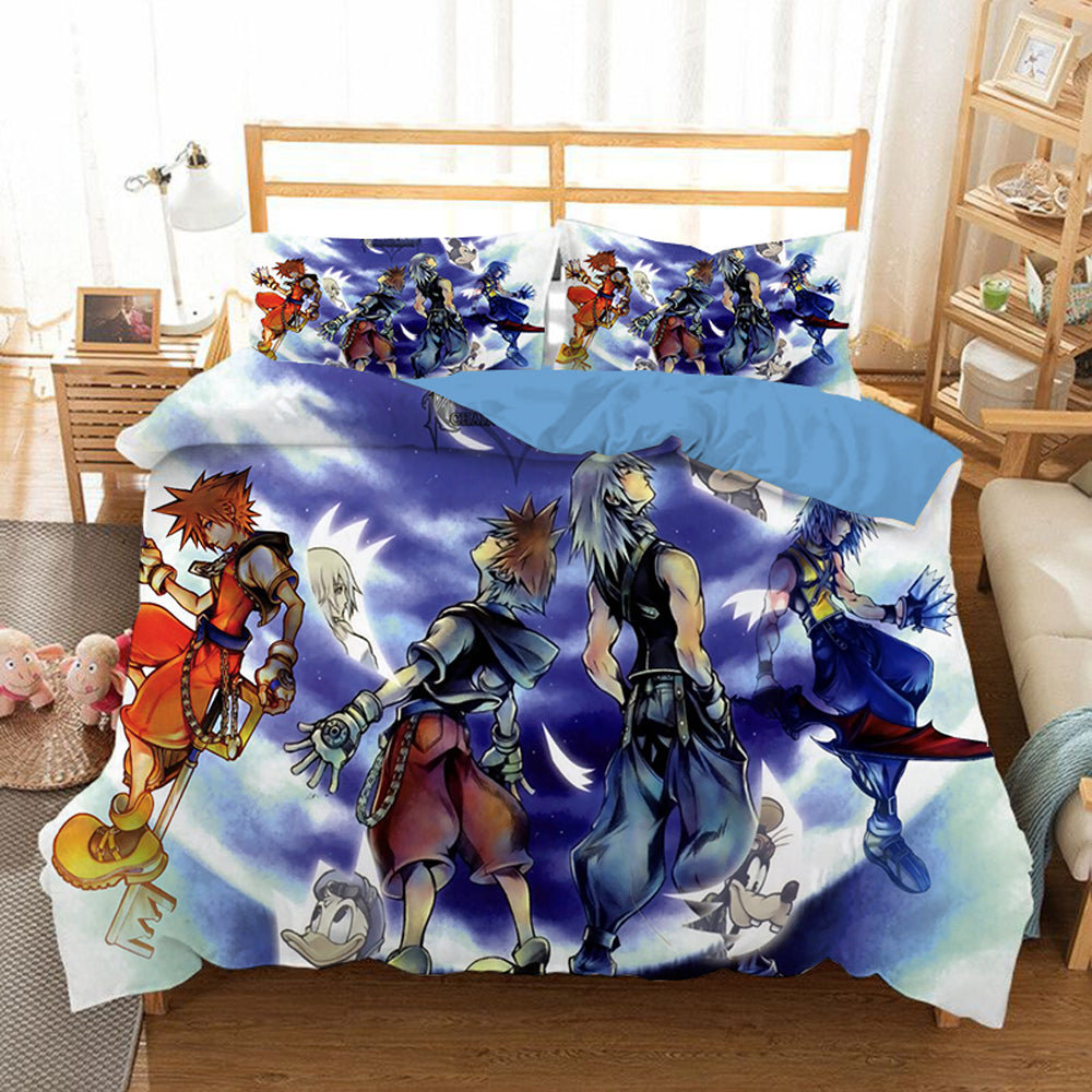 Kingdom Hearts #17 Duvet Cover Quilt Cover Pillowcase Bedding Set Bed Linen Home Bedroom Decor