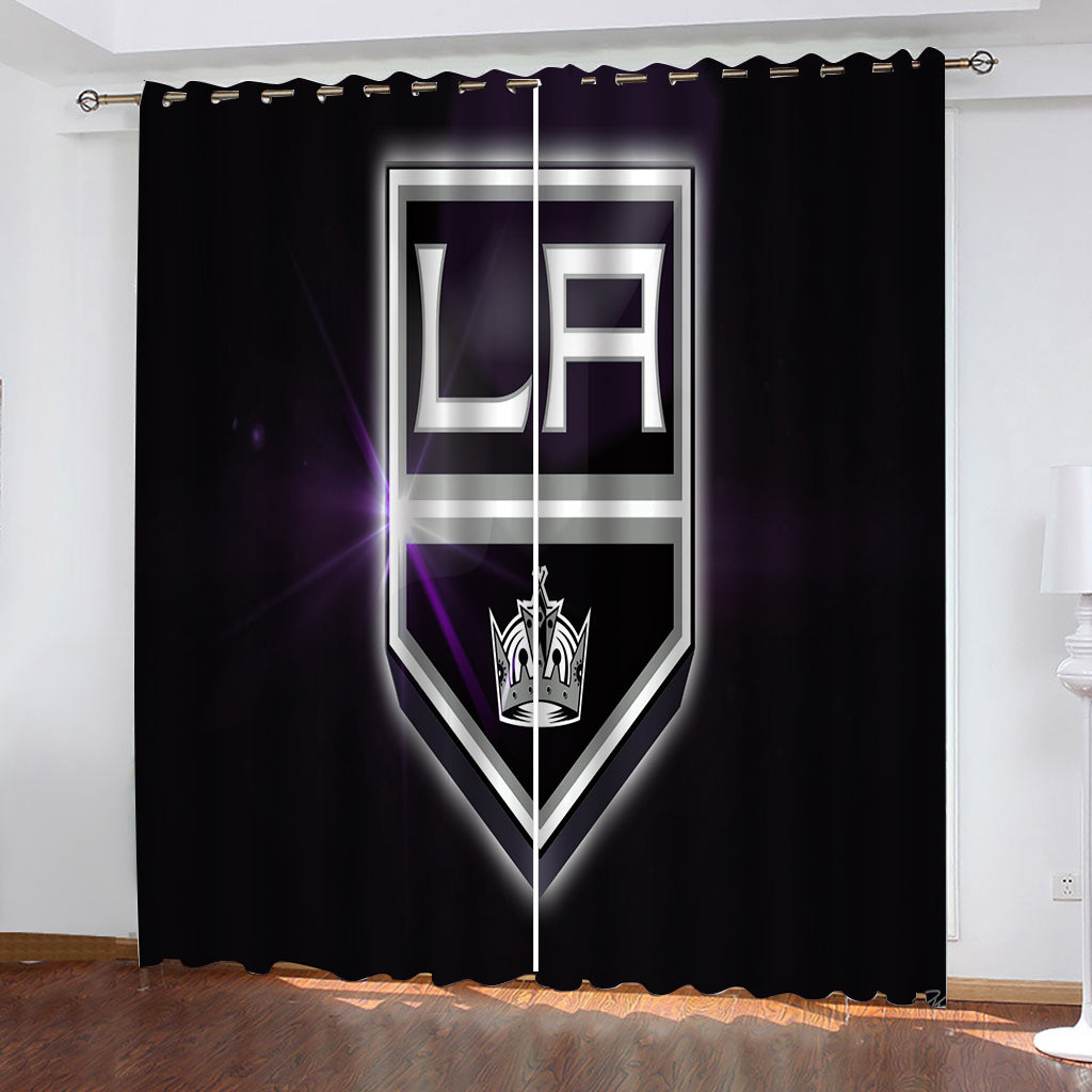 Los Angeles Kings Hockey League Blackout Curtain for Living Room Bedroom Window Treatment