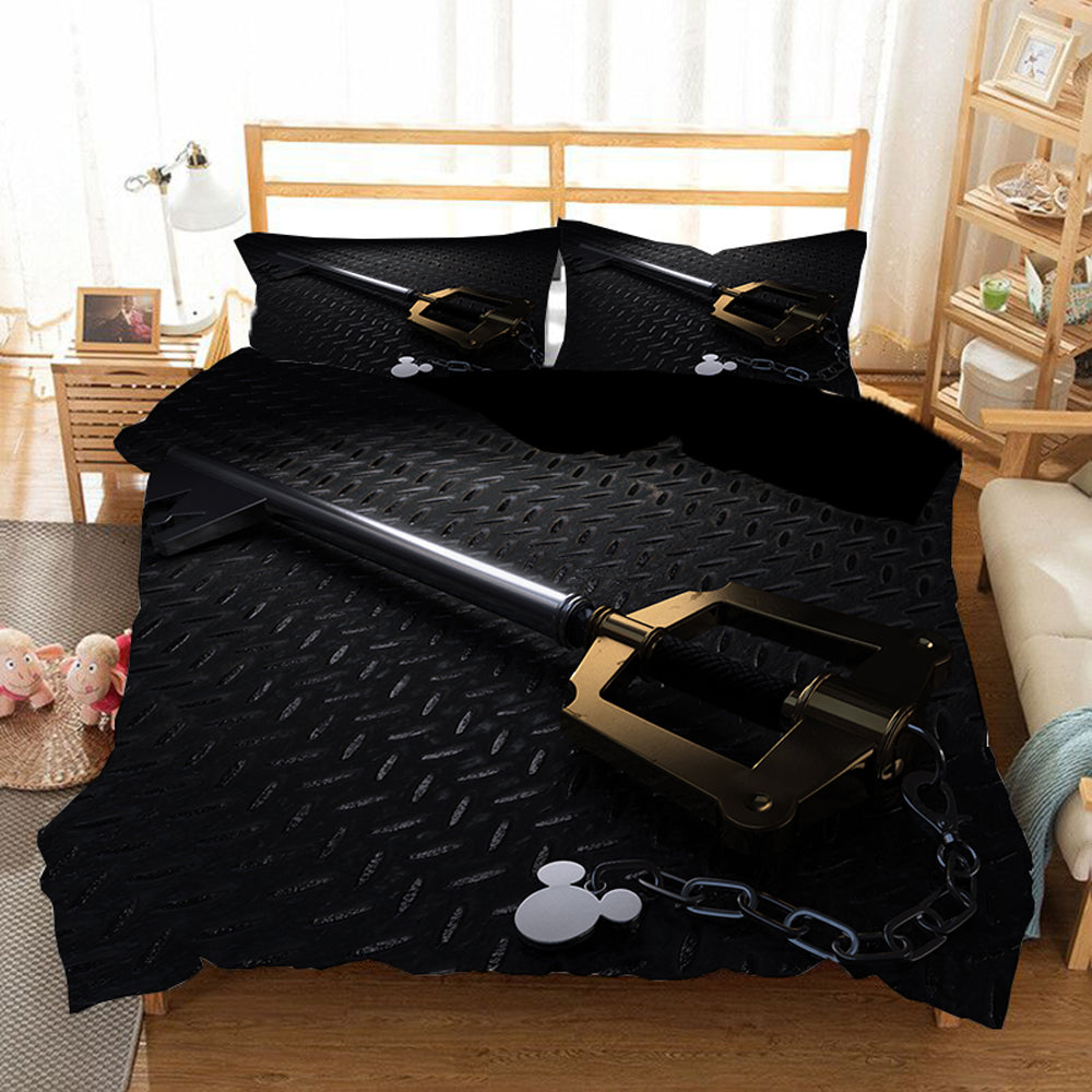 Kingdom Hearts #19 Duvet Cover Quilt Cover Pillowcase Bedding Set Bed Linen Home Bedroom Decor