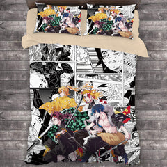 Comic Demon Slayer #10 Duvet Cover Quilt Cover Pillowcase Bedding Set Bed Linen Home Decor
