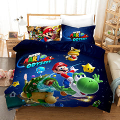 Super Smash Bros. Ultimate Mario #23 Duvet Cover Quilt Cover Pillowcase Bedding Set Bed Linen Home Bedroom Decor