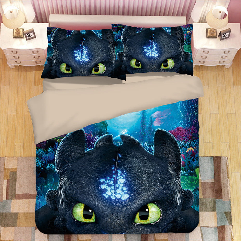 How to Train Your Dragon Hiccup #20 Duvet Cover Quilt Cover Pillowcase Bedding Set Bed Linen
