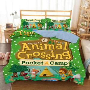 Animal Crossing Tom Nook #2 Duvet Cover Quilt Cover Pillowcase Bedding Set Bed Linen Home Decor