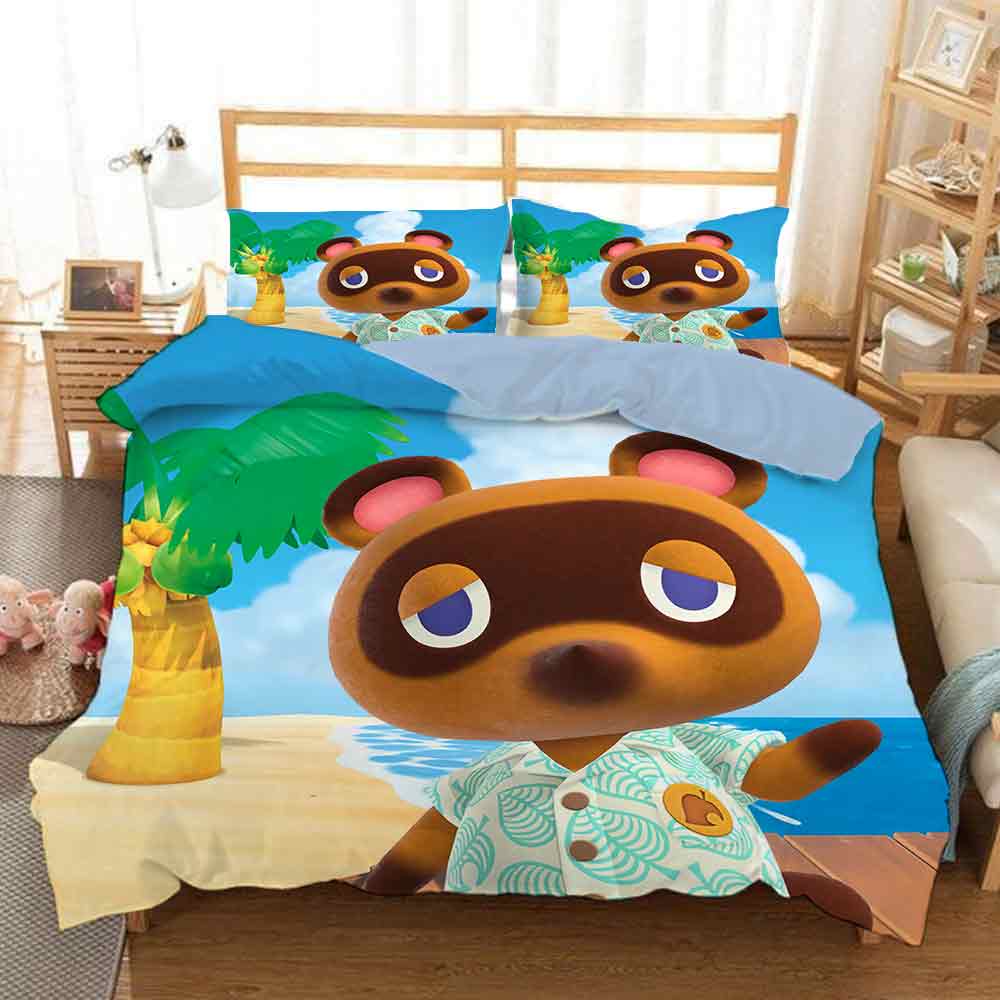 Animal Crossing Tom Nook #3 Duvet Cover Quilt Cover Pillowcase Bedding Set Bed Linen Home Decor