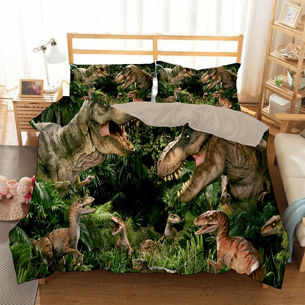 Jurassic World #3 Duvet Cover Quilt Cover Pillowcase Bedding Set Bed Linen Home Bedroom Decor