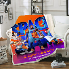 Space Jam A New Legacy  Blanket Super Soft Cozy Sherpa Fleece Throw Blanket