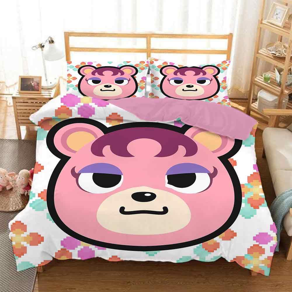 Animal Crossing Tom Nook #7 Duvet Cover Quilt Cover Pillowcase Bedding Set Bed Linen Home Decor