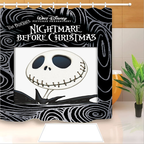 The Nightmare Before Christmas #9 Shower Curtain Waterproof Bath Curtains Bathroom Decor With Hooks