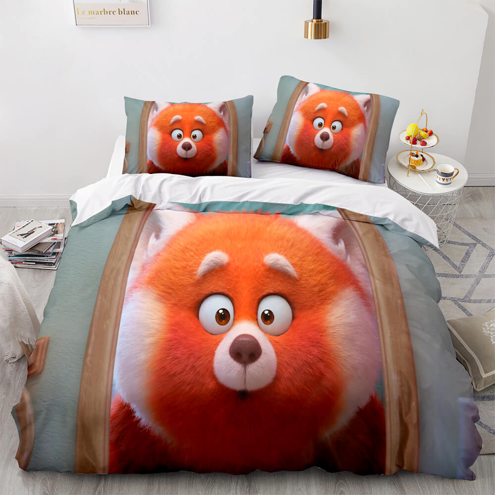 2026 NEW Cartoon Turning Red Bedding Set Quilt Duvet Cover Bedding Sets