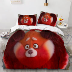 2024 NEW Cartoon Turning Red Bedding Set Quilt Duvet Cover Bedding Sets