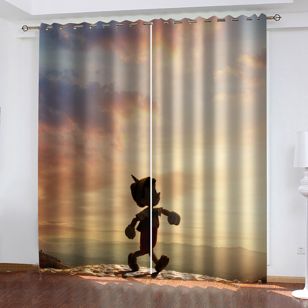 2024 NEW 2022 Pinocchio Curtains Blackout Window Drapes