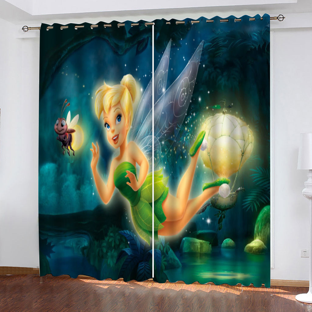 Tinkerbell Blackout Curtain for Living Room Bedroom Window Treatment