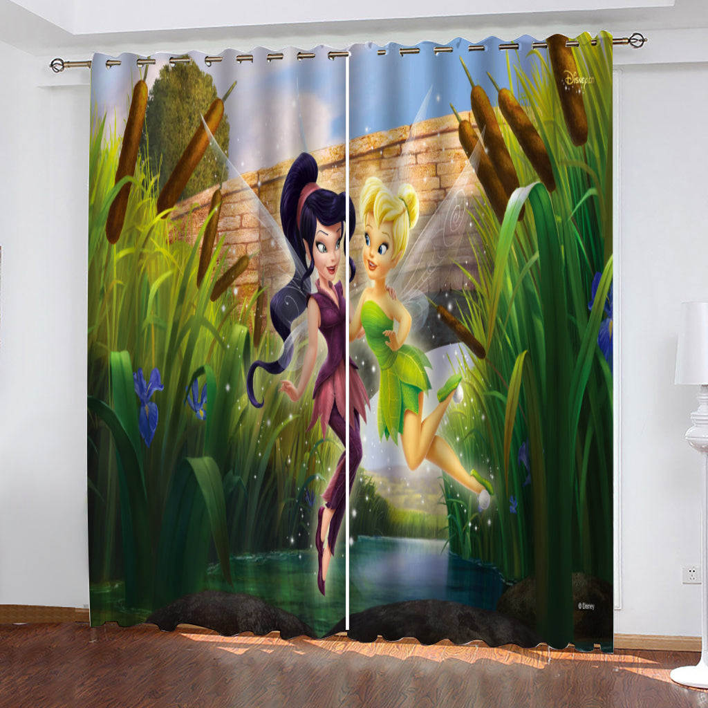 Tinkerbell Blackout Curtain for Living Room Bedroom Window Treatment