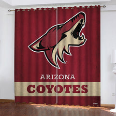 Arizona Coyotes Hockey League Blackout Curtain for Living Room Bedroom Window Treatment