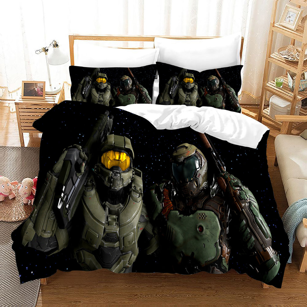 Halo 5 Guardians #20 Duvet Cover Quilt Cover Pillowcase Bedding Set Bed Linen Home Bedroom Decor