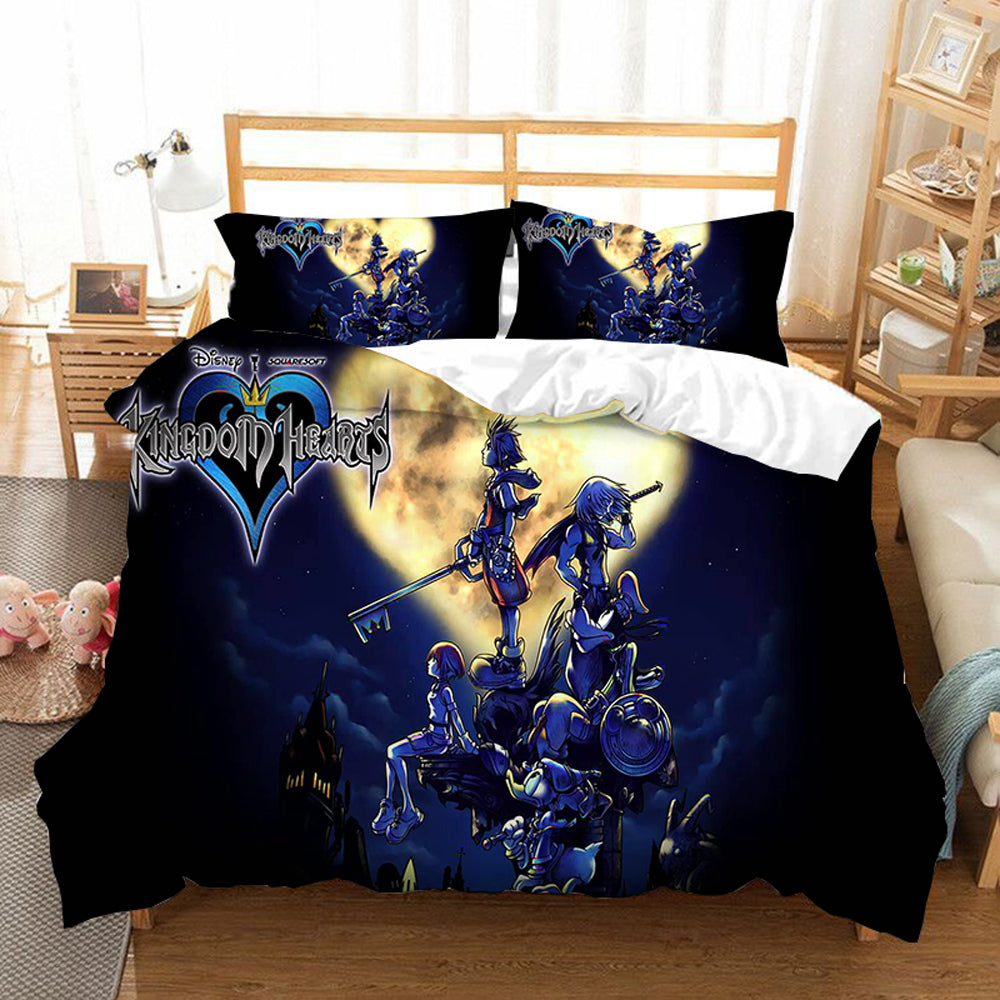 Kingdom Hearts #21 Duvet Cover Quilt Cover Pillowcase Bedding Set Bed Linen Home Bedroom Decor