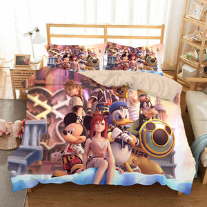 Kingdom Hearts #22 Duvet Cover Quilt Cover Pillowcase Bedding Set Bed Linen Home Bedroom Decor