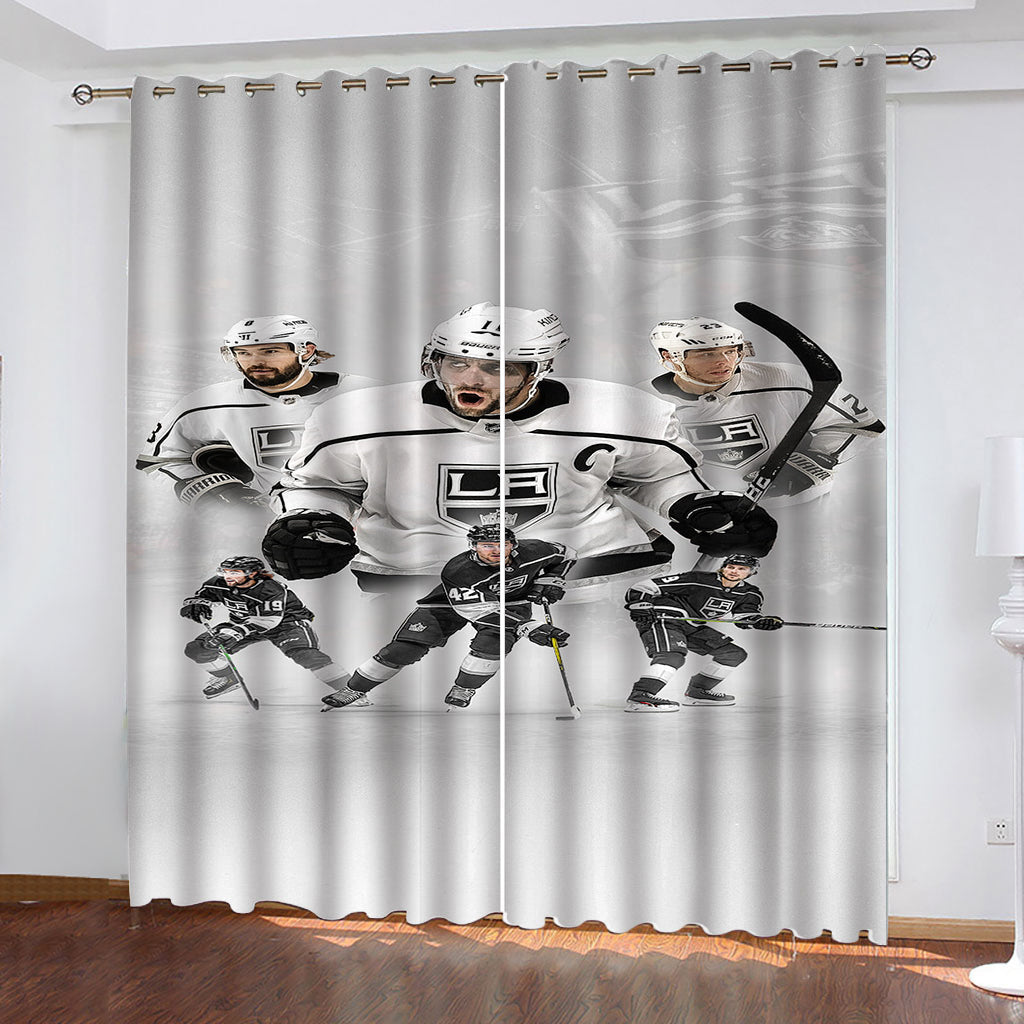 LA Kings Hockey League Blackout Curtain for Living Room Bedroom Window Treatment