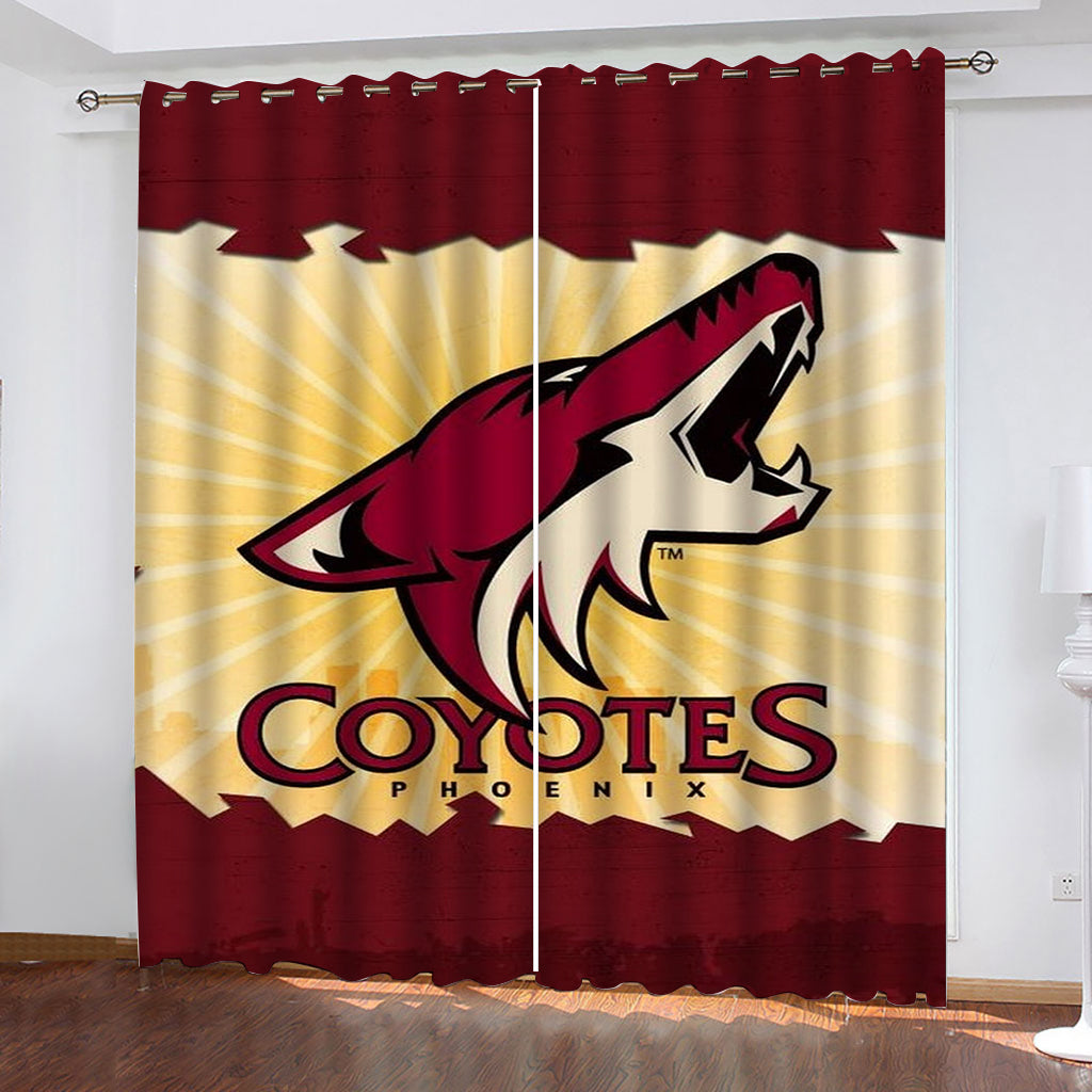 Arizona Coyotes Hockey League Blackout Curtain for Living Room Bedroom Window Treatment