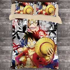 Comic One Piece #3 Duvet Cover Quilt Cover Pillowcase Bedding Set Bed Linen Home Decor