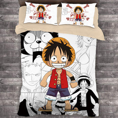 Comic One Piece #4 Duvet Cover Quilt Cover Pillowcase Bedding Set Bed Linen Home Decor
