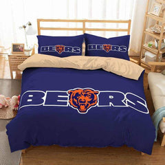 Chicago Bears Football League Duvet Cover Quilt Cover Pillowcase Bedding Set Bed Linen Home Decor