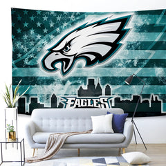 Philadelphia Eagles Football League #27 Wall Decor Hanging Tapestry Home Bedroom Living Room Decoration