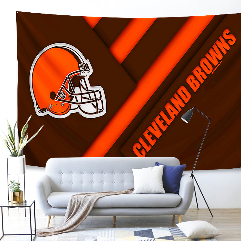 Cleveland Browns Football League  Wall Decor Hanging Tapestry Home Bedroom Living Room Decoration