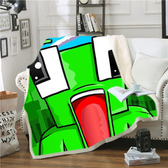 Unspeakable Gaming Frog Blanket Sherpa Fleece Throw Blanket for Kids Adults