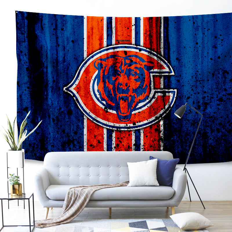 Chicago Bears Football League #2 Wall Decor Hanging Tapestry Home Bedroom Living Room Decoration