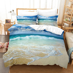 2024 NEW Coastal Beach Theme Bedding Sets Quilt Cover Without Filler