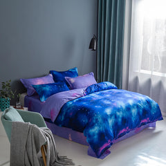 2024 NEW 3-Piece Galaxy Sky Bedding Set Duvet Covers Without Filler