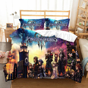 Kingdom Hearts #31 Duvet Cover Quilt Cover Pillowcase Bedding Set Bed Linen Home Bedroom Decor