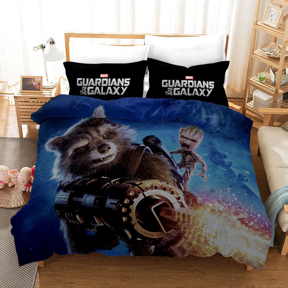 Guardians of the Galaxy Rocket Raccoon #29 Duvet Cover Quilt Cover Pillowcase Bedding Set Bed Linen