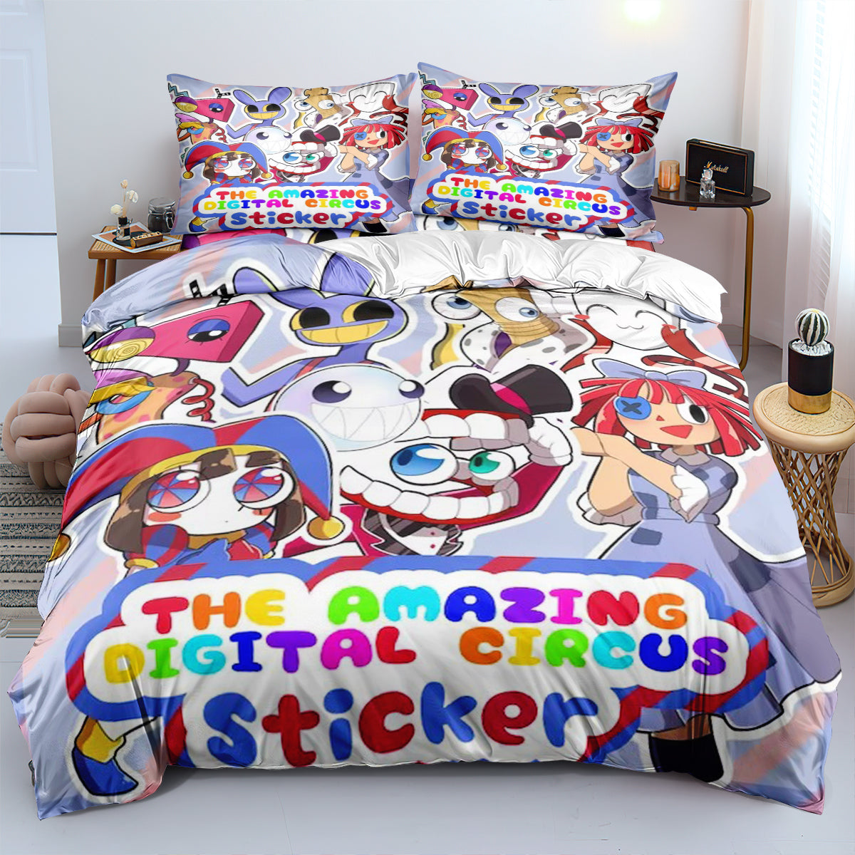 The Amazing Digital Circus #4 3D Printed Duvet Cover Quilt Cover Pillowcase Bedding Set Bed Linen Home Decor