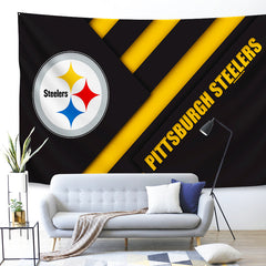 Pittsburgh Steelers Football League Wall Decor Hanging Tapestry Home Bedroom Living Room Decoration