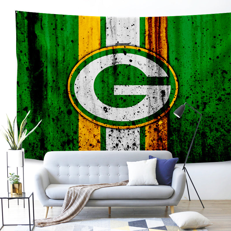 Green Bay Packers Football League #11 Wall Decor Hanging Tapestry Home Bedroom Living Room Decoration