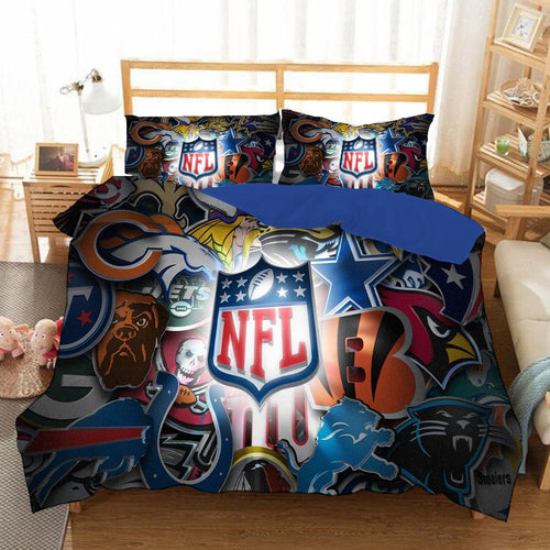 Football #18 Duvet Cover Quilt Cover Pillowcase Bedding Set Bed Linen Home Bedroom Decor