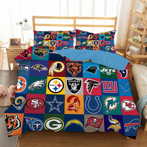 Football #19 Duvet Cover Quilt Cover Pillowcase Bedding Set Bed Linen Home Bedroom Decor