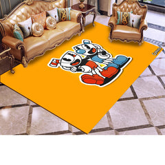 Cuphead Graphic Carpet Living Room Bedroom Sofa Rug Door Mat Kitchen Bathroom Mats for Kids