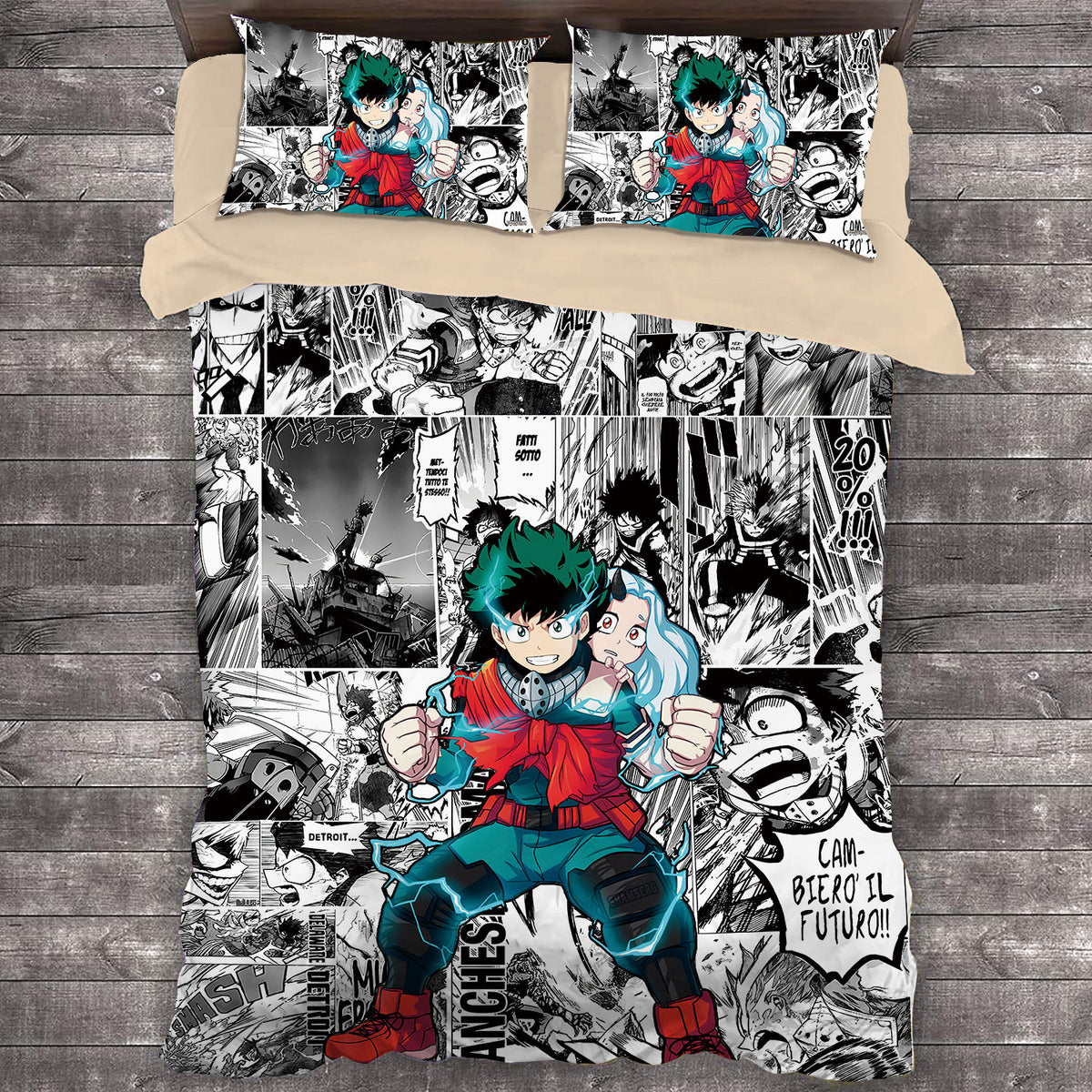 Comic My Hero Academia Midoriya Izuku #4 Duvet Cover Quilt Cover Pillowcase Bedding Set Bed Linen Home Decor