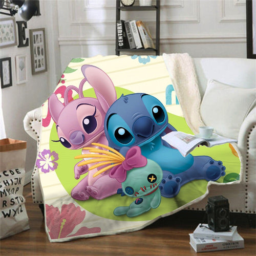 Stitch Lilo & Stitch  #5 Blanket Super Soft Cozy Sherpa Fleece Throw Blanket for Men Boys