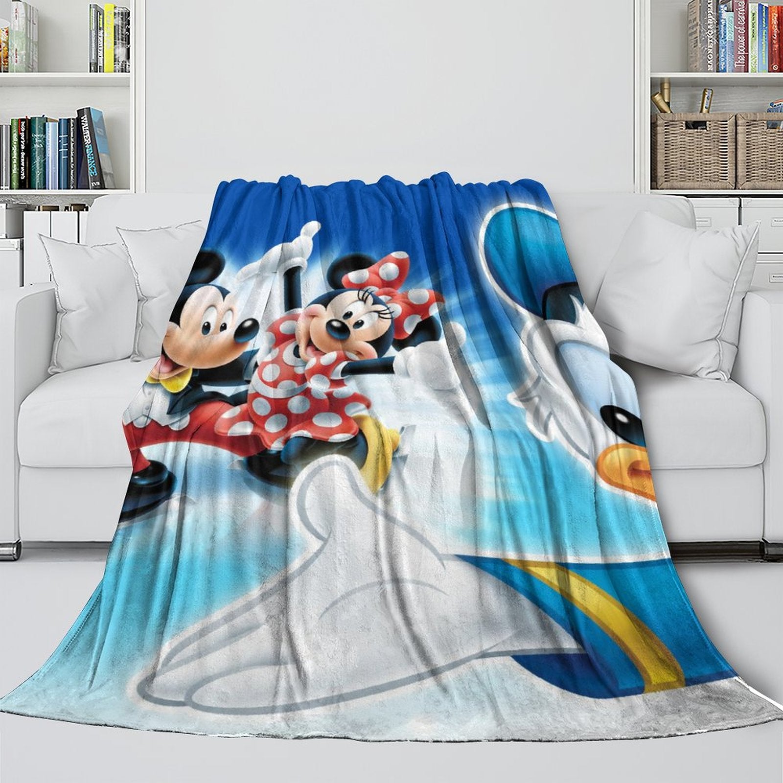 2024 NEW Donald Duck Blanket Flannel Fleece Throw Room Decoration