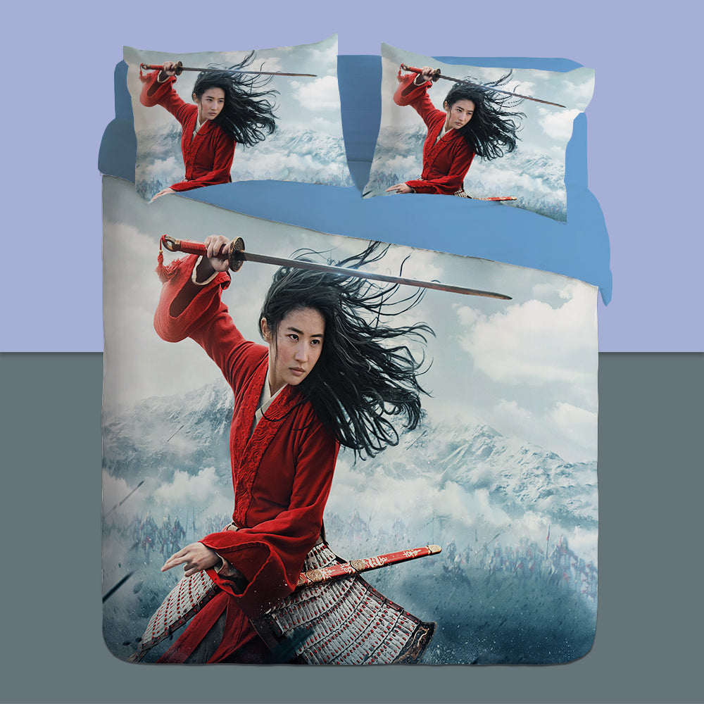 Mulan #11 Duvet Cover Quilt Cover Pillowcase Bedding Set Bed Linen Home Bedroom Decor
