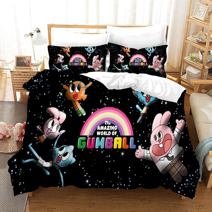 The Amazing World of Gumball #5 Duvet Cover Quilt Cover Pillowcase Bedding Set Bed Linen Home Bedroom Decor