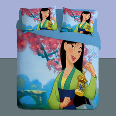 Mulan #1 Duvet Cover Quilt Cover Pillowcase Bedding Set Bed Linen Home Bedroom Decor