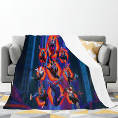 Spider-Man Across the Spider-Verse 3D Printed Plush Blanket Flannel Fleece Throw Warm Gift for Kids Adults Home Office