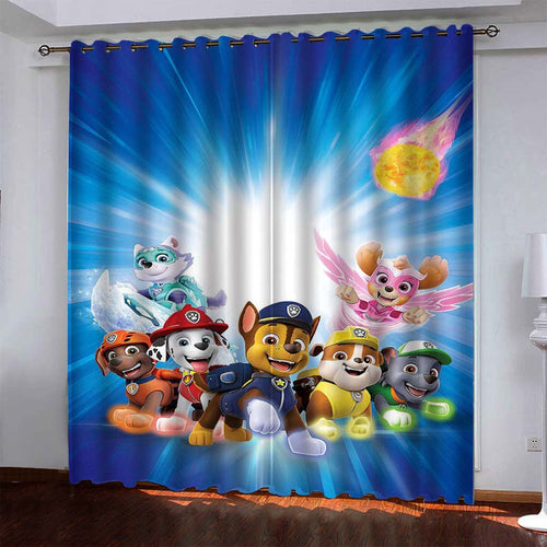 PAW Patrol Marshall #1 Blackout Curtain for Window Treatment Set for Living Room Bedroom