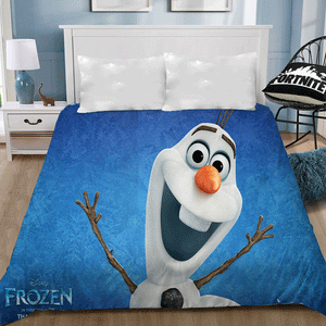 Frozen Anna Elsa Princess #8 Bedding Sheet Flat Sheets Bed Sheet Bedding Linen Double Queen Size Bedsheet