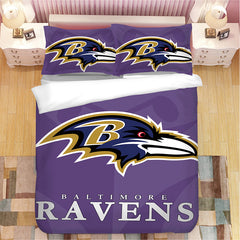 Baltimore Ravens Football League #19 Duvet Cover Quilt Cover Pillowcase Bedding Set Bed Linen Home Bedroom Decor